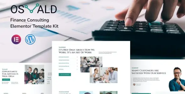 Osvald – Finance Consulting Elementor Template Kit